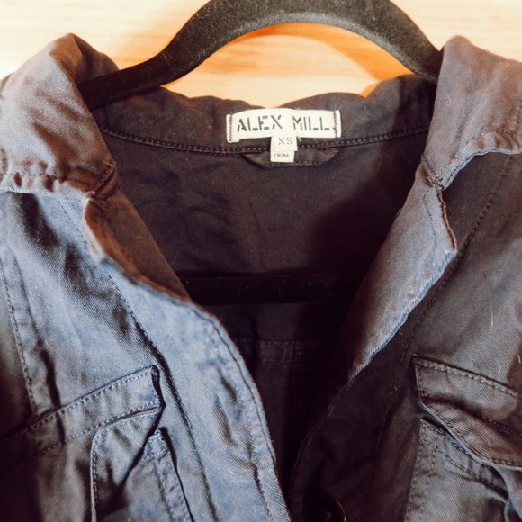 ALEX MILL EXPEDITION JUMPSUIT IN WASHED TWILL - Picture 5 of 8